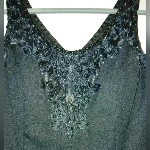 Vintage Beaded Cocktail Dress, Alyce Designs - Picture 5 of 13